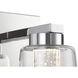 Dalton LED 4.25 inch Chrome Bathroom Sconce Wall Light