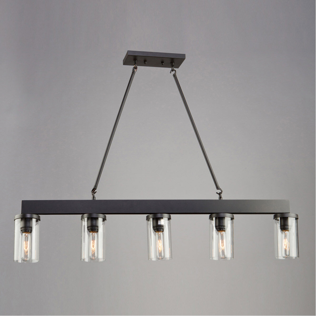 Menlo Park 5 Light 42 inch Oil Rubbed Bronze Island Light Ceiling Light