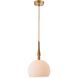 Kate 1 Light 13.8 inch Brushed Brass Pendant Ceiling Light