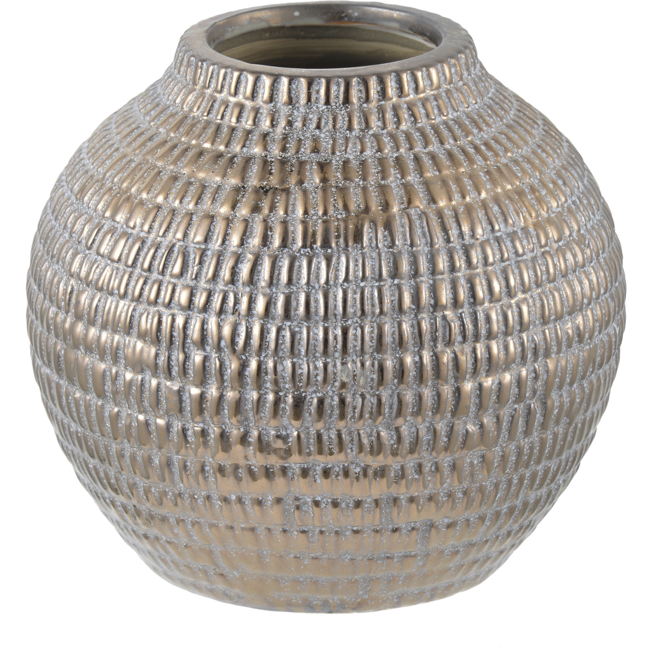 Tribal Chic Metallic Bronze Pot