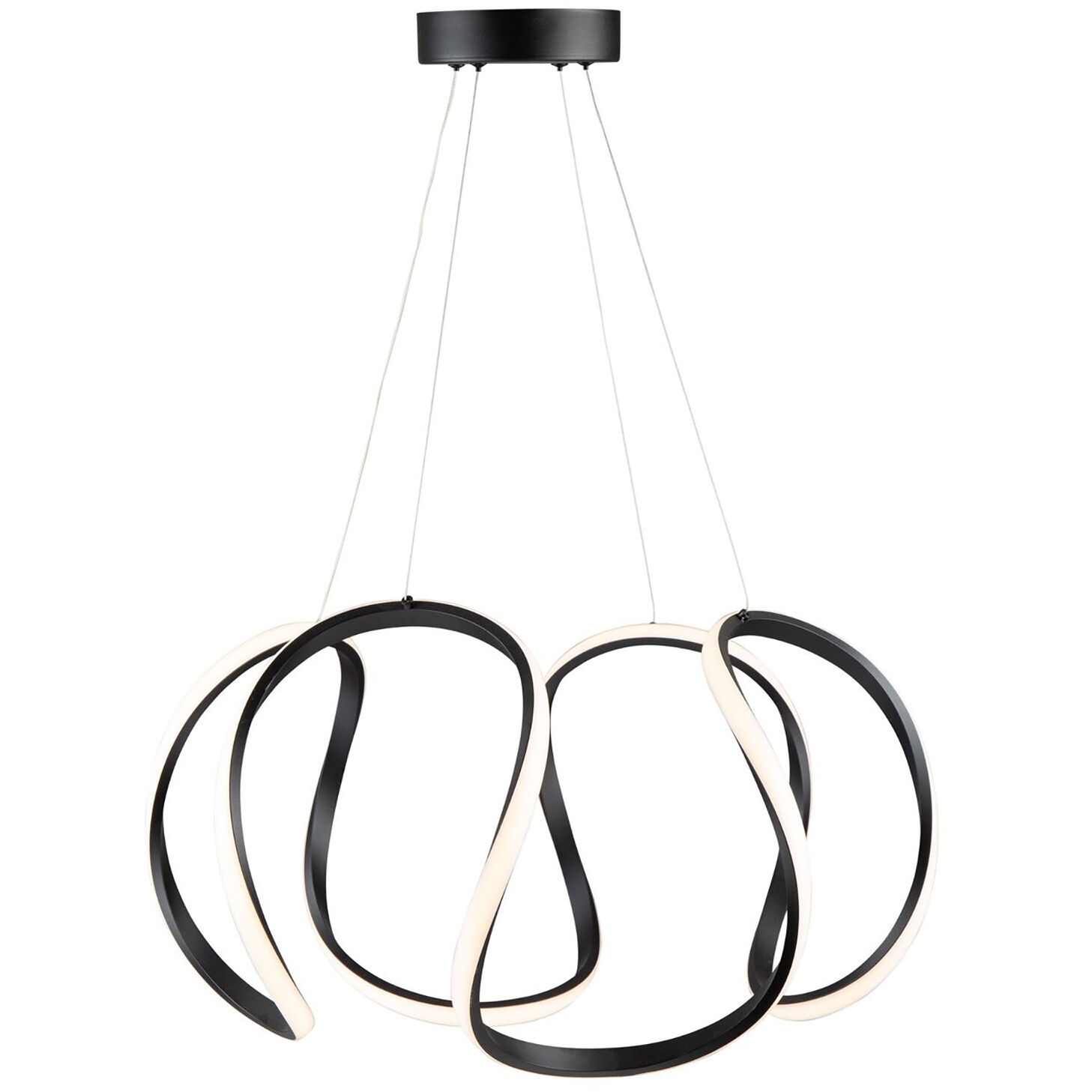 Mira LED 24.8 inch Black Pendant Ceiling Light
