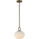 Velora LED 9 inch Legacy Brass Pendant Ceiling Light