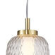 Cyra LED 6.5 inch Brass Down Pendant Ceiling Light