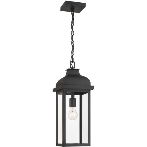 Madrid 1 Light 8 inch Black Outdoor Pendant