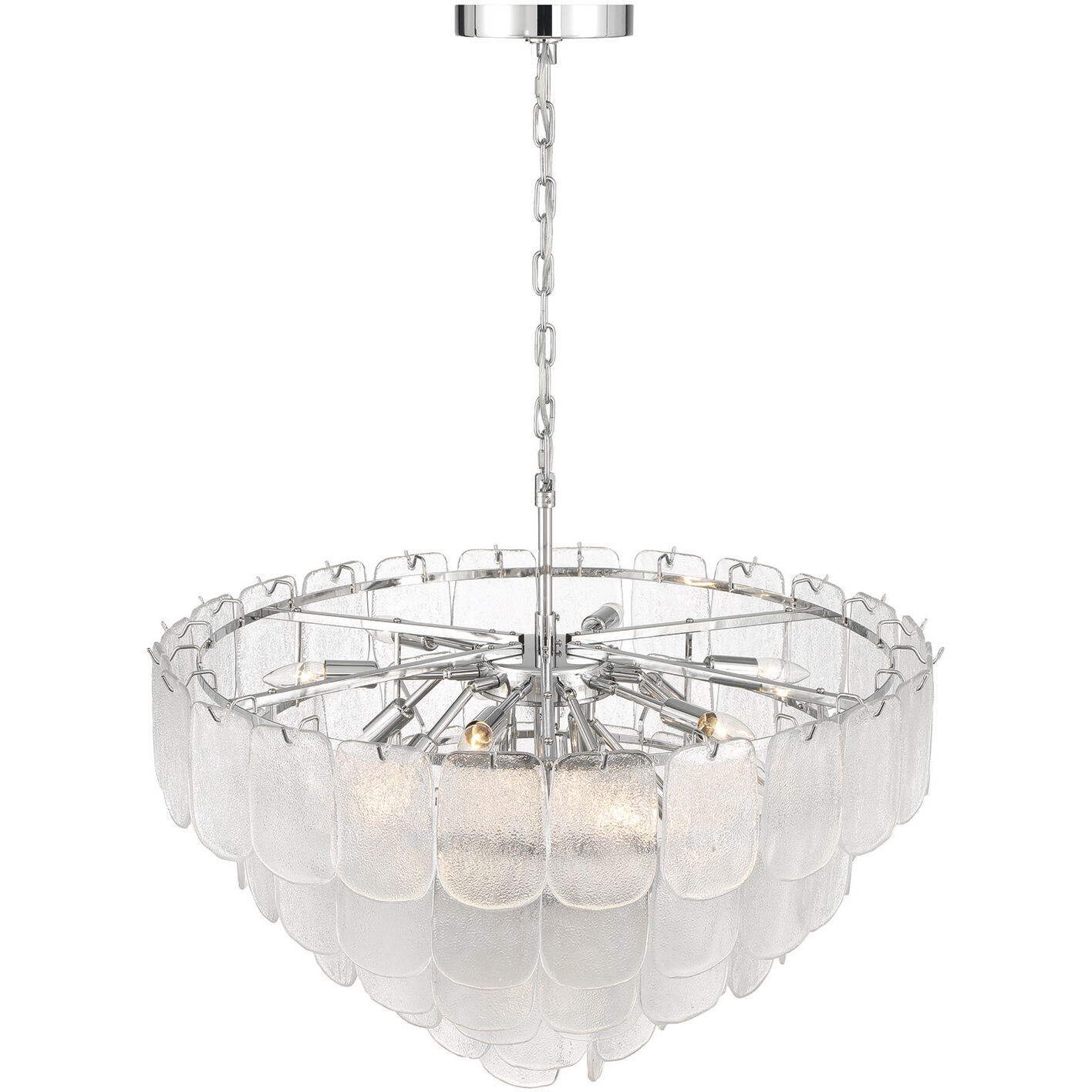 Bianca 19 Light 32.25 inch Polished Nickel Chandelier Ceiling Light in Crystalline