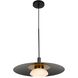 Camila LED 18 inch Black Down Pendant Ceiling Light