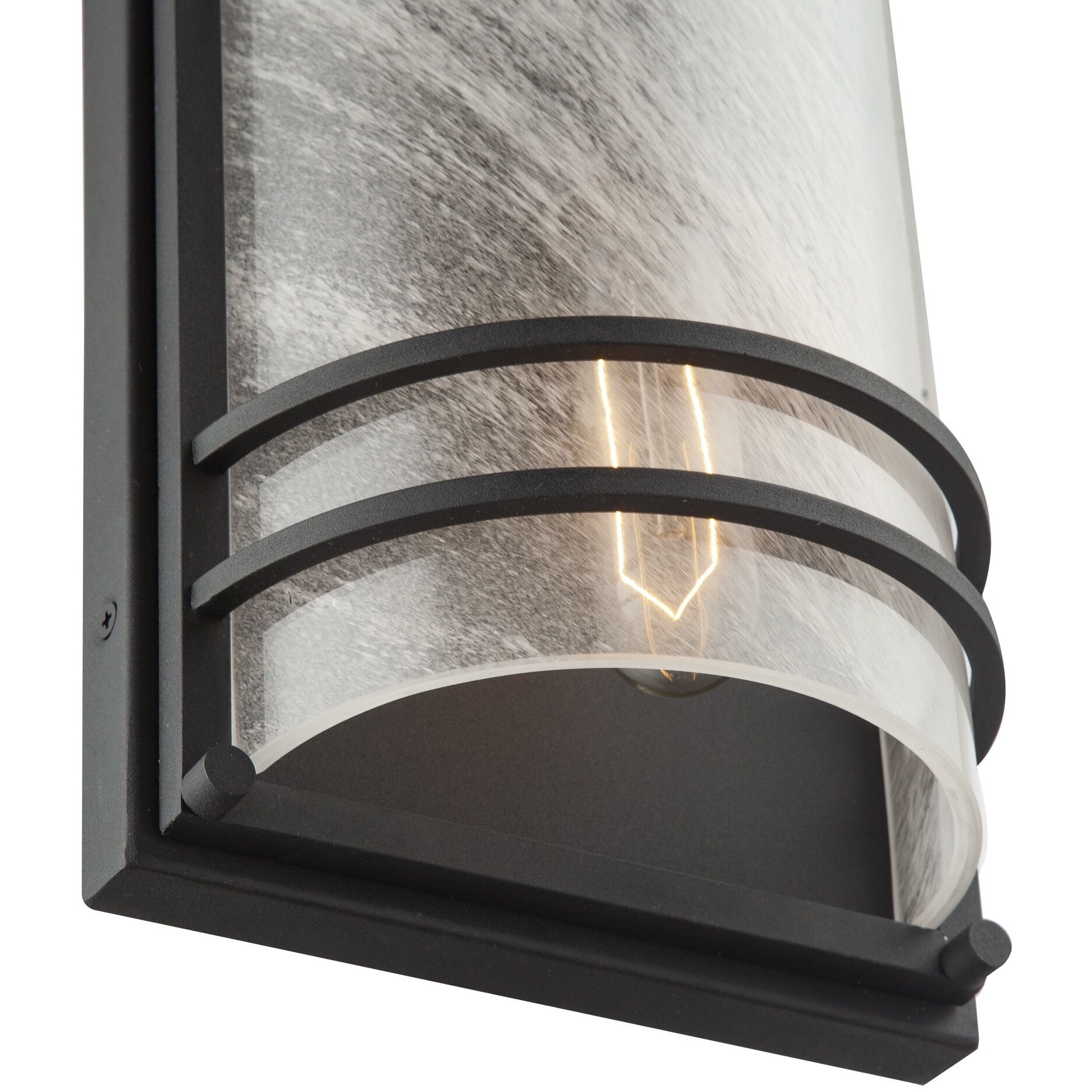 Keswick 2 Light 16.25 inch Black Outdoor Wall Sconce