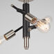 Truro LED 9 inch Black and Brushed Nickel Semi-Flush Mount Ceiling Light