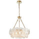 Bloom LED 23.5 inch Brass Chandelier Ceiling Light