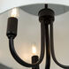 Rhythm LED 15.7 inch Black Semi-Flush Mount Ceiling Light