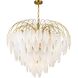 Alessia 24 Light 33.6 inch Brushed Brass and White Chandelier Ceiling Light