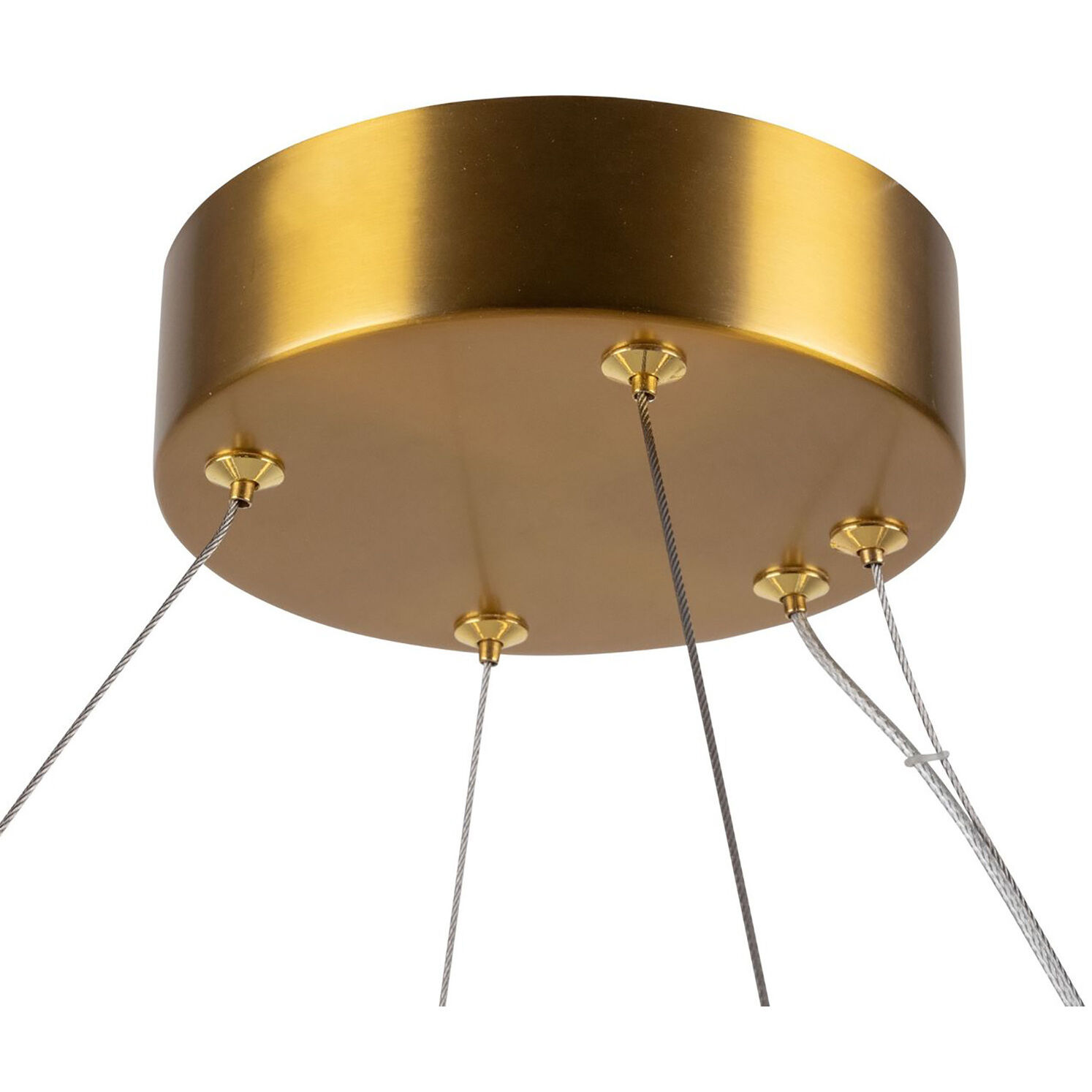 Camila LED 27 inch Brushed Brass Chandelier Ceiling Light