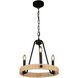Perris 3 Light 1 inch Black Candle Chandelier Ceiling Light