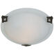 Clip 4 Light 20 inch Brushed Nickel Flush Mount Ceiling Light
