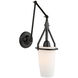 Brydon LED 6.5 inch Black Sconce/Pendant Ceiling Light