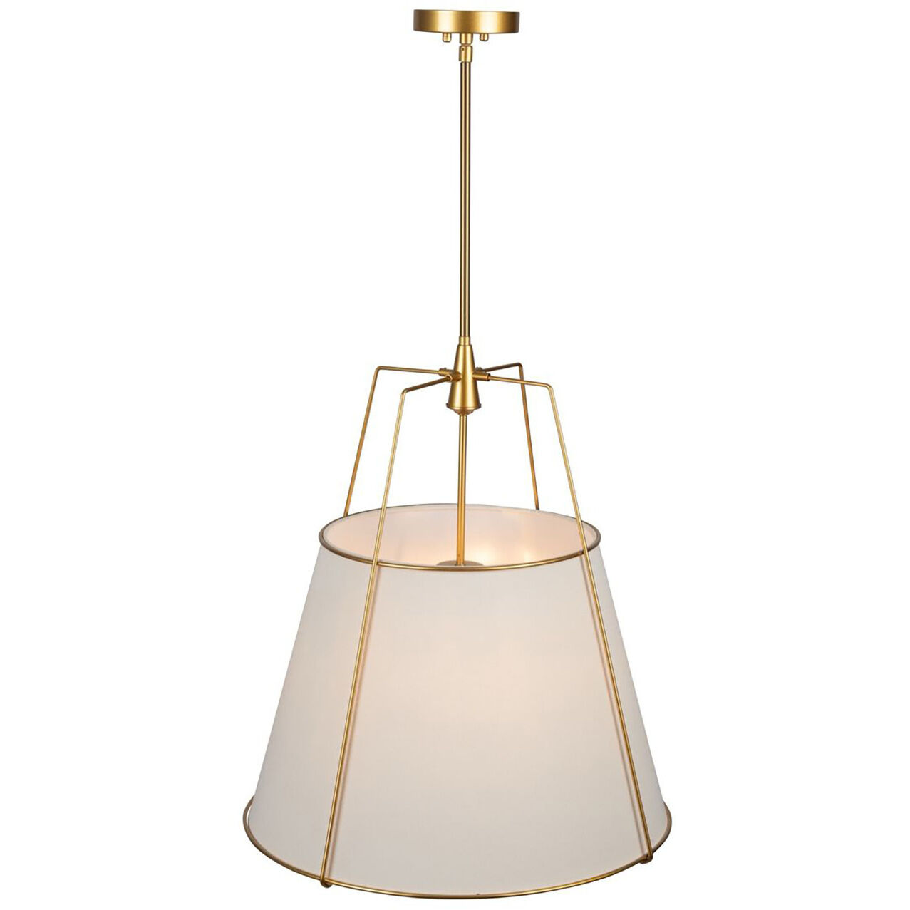 Pullman LED 20.8 inch Brass Pendant Ceiling Light