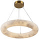 Camila LED 19 inch Brushed Brass Chandelier Ceiling Light