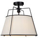 Pullman LED 17 inch Black Semi-Flush Mount Ceiling Light