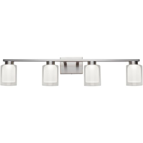 Saville LED 33 inch Brushed Nickel Bathroom Vanity Wall Light