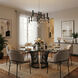 Terra LED 25.5 inch Black Chandelier Ceiling Light