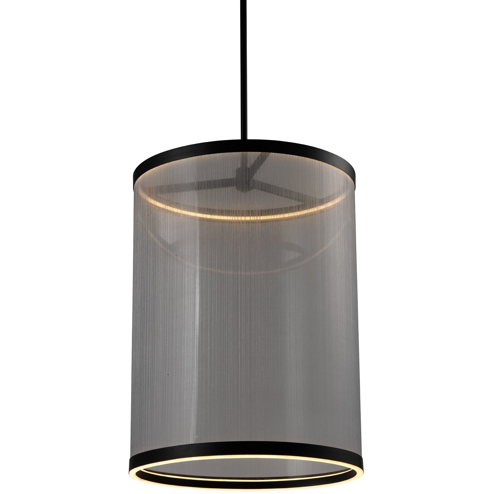Cora LED 17.7 inch Black and Black Pendant Ceiling Light