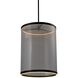 Cora LED 17.7 inch Black and Black Pendant Ceiling Light