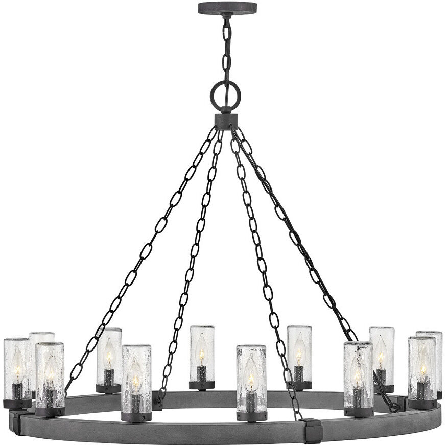 Open Air Sawyer 12 Light 38.00 inch Outdoor Pendant/Chandelier