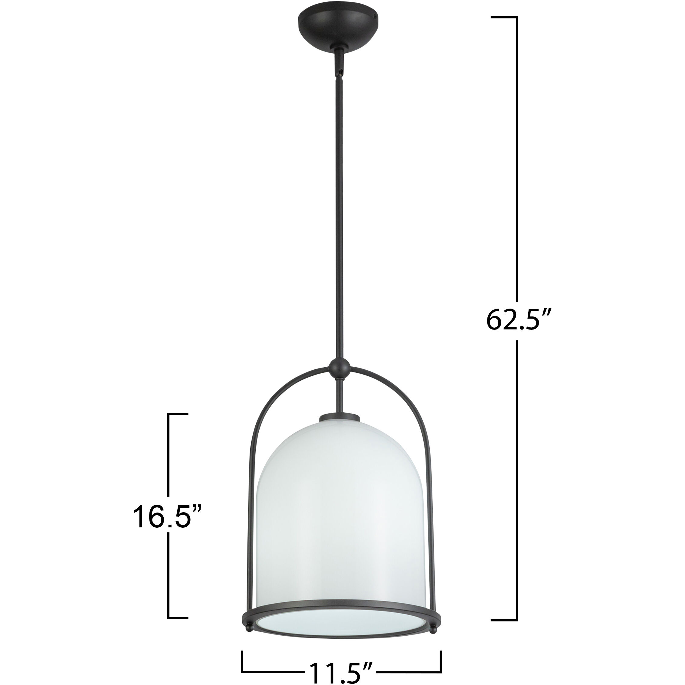 Dahlia 1 Light 11.5 inch Black Pendant Ceiling Light