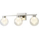 Colton LED 24 inch Polished Nickel Bathroom Vanity Wall Light