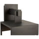 Weybridge LED 26.9 inch Black and Clear Outdoor Wall Light