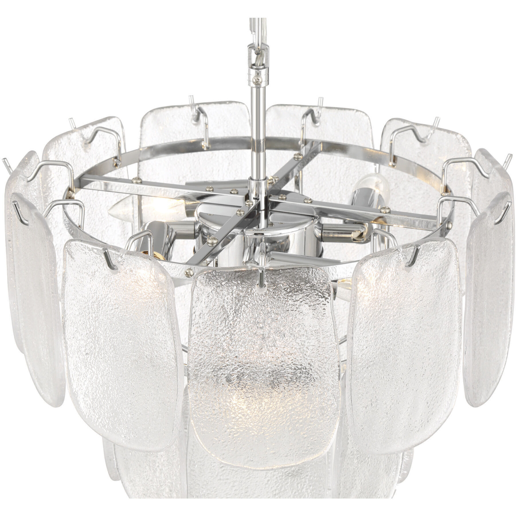 Bianca 5 Light 15.75 inch Polished Nickel Pendant Ceiling Light in Crystalline