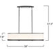 High Street 8 Light 38 inch Black Pendant Ceiling Light