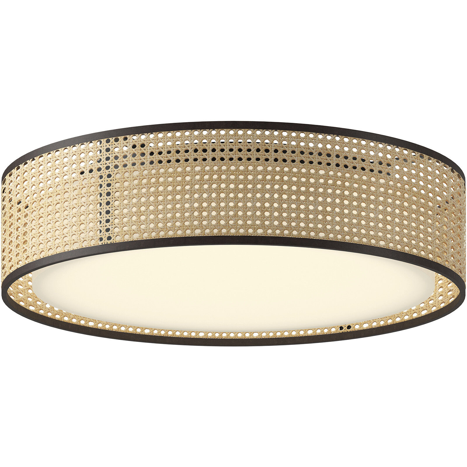 Alora Mood Lyla LED 20 inch Rattan Flush Mount Ceiling Light