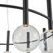 Terra LED 33 inch Black Chandelier Ceiling Light