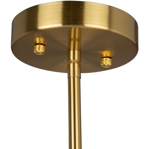 Rhythm 3 Light 23.6 inch Brushed Gold Up Chandelier Ceiling Light
