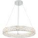 Elegance LED 29.92 inch Polished Nickel Chandelier Ceiling Light