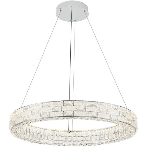 Elegance LED 29.92 inch Polished Nickel Chandelier Ceiling Light