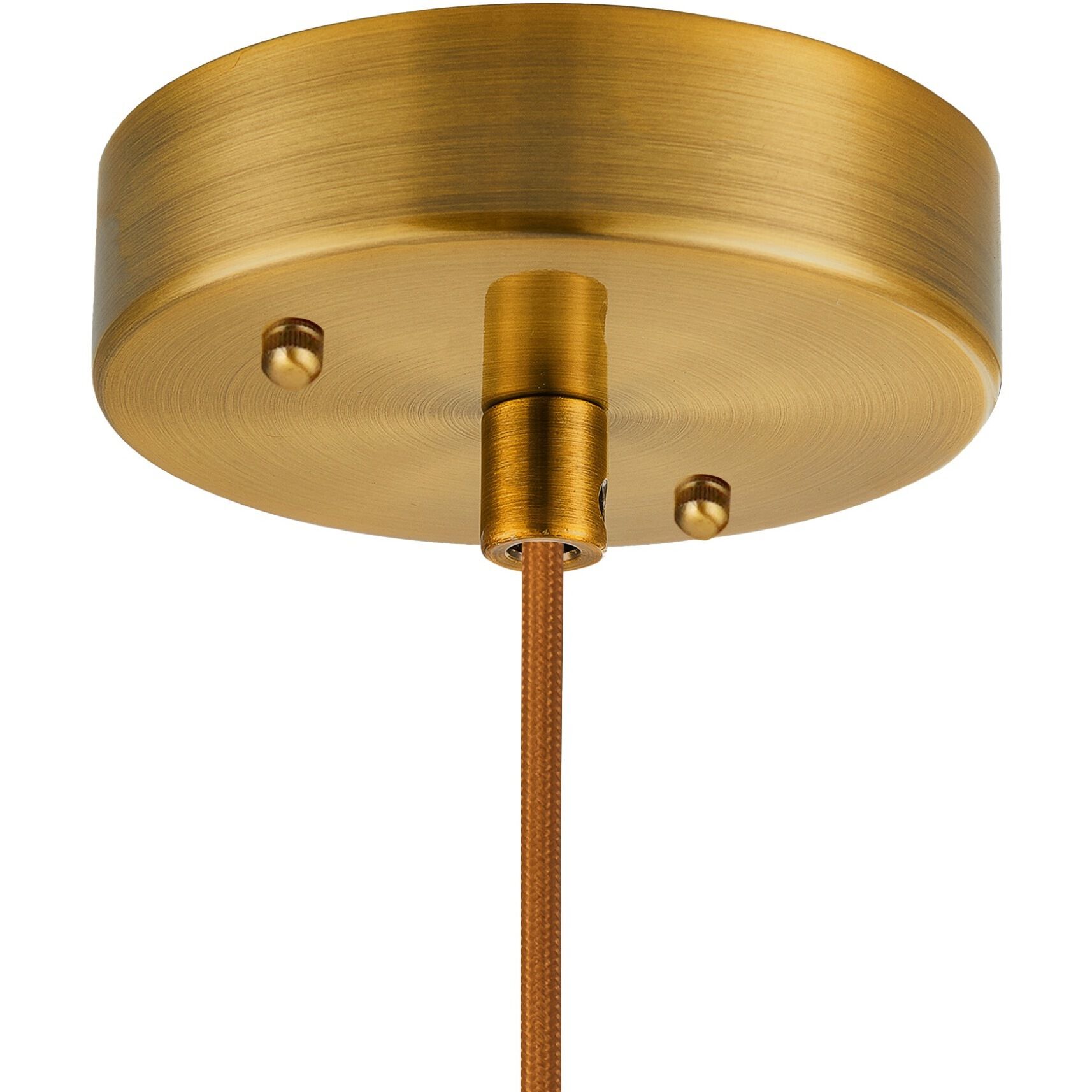 Kate 1 Light 13.8 inch Brushed Brass Pendant Ceiling Light