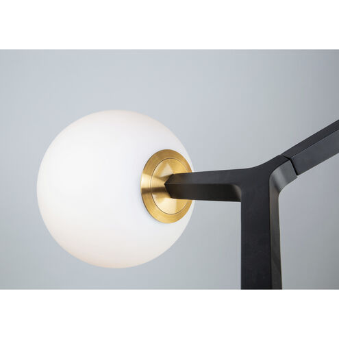 Ravello 5 Light 27.5 inch Black and Harvest Brass Multi Light Pendant Ceiling Light
