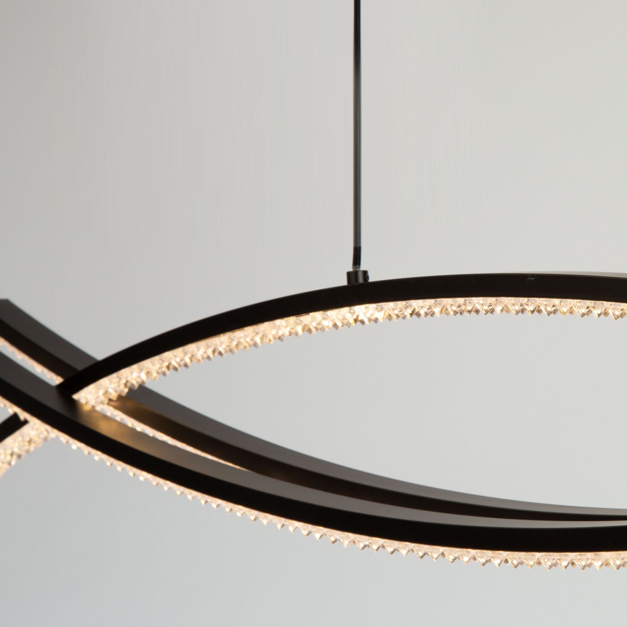 Nova LED 37 inch Black Island Light Ceiling Light