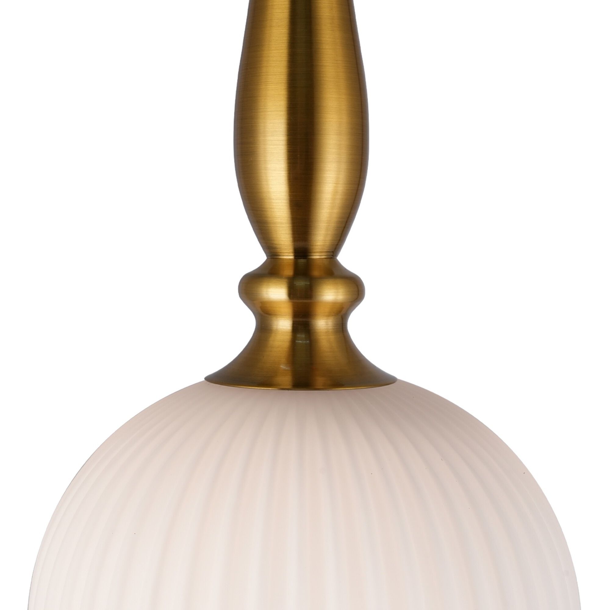 Kate 1 Light 9.8 inch Brushed Brass Pendant Ceiling Light