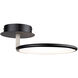 Halo LED 15 inch Black Semi-Flush Mount Ceiling Light
