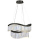 Jules LED 24.8 inch Black Chandelier Ceiling Light