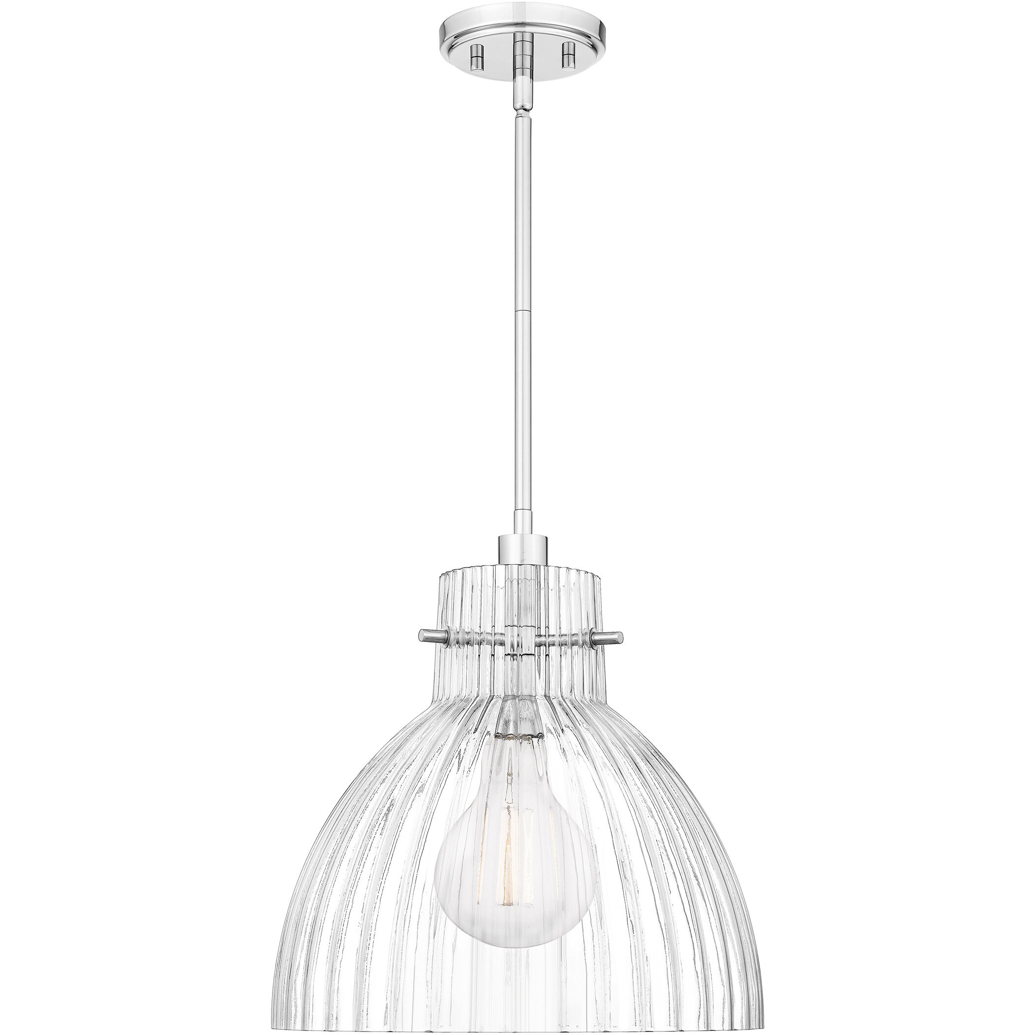 Vienna 1 Light 14 inch Polished Chrome Mini Pendant Ceiling Light, Small