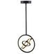 Trilogy LED 13 inch Black and Gold Pendant Ceiling Light