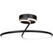 Halo LED 20 inch Black Semi-Flush Mount Ceiling Light