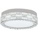 Elegance LED 15.75 inch Polished Nickel Flush Mount Ceiling Light