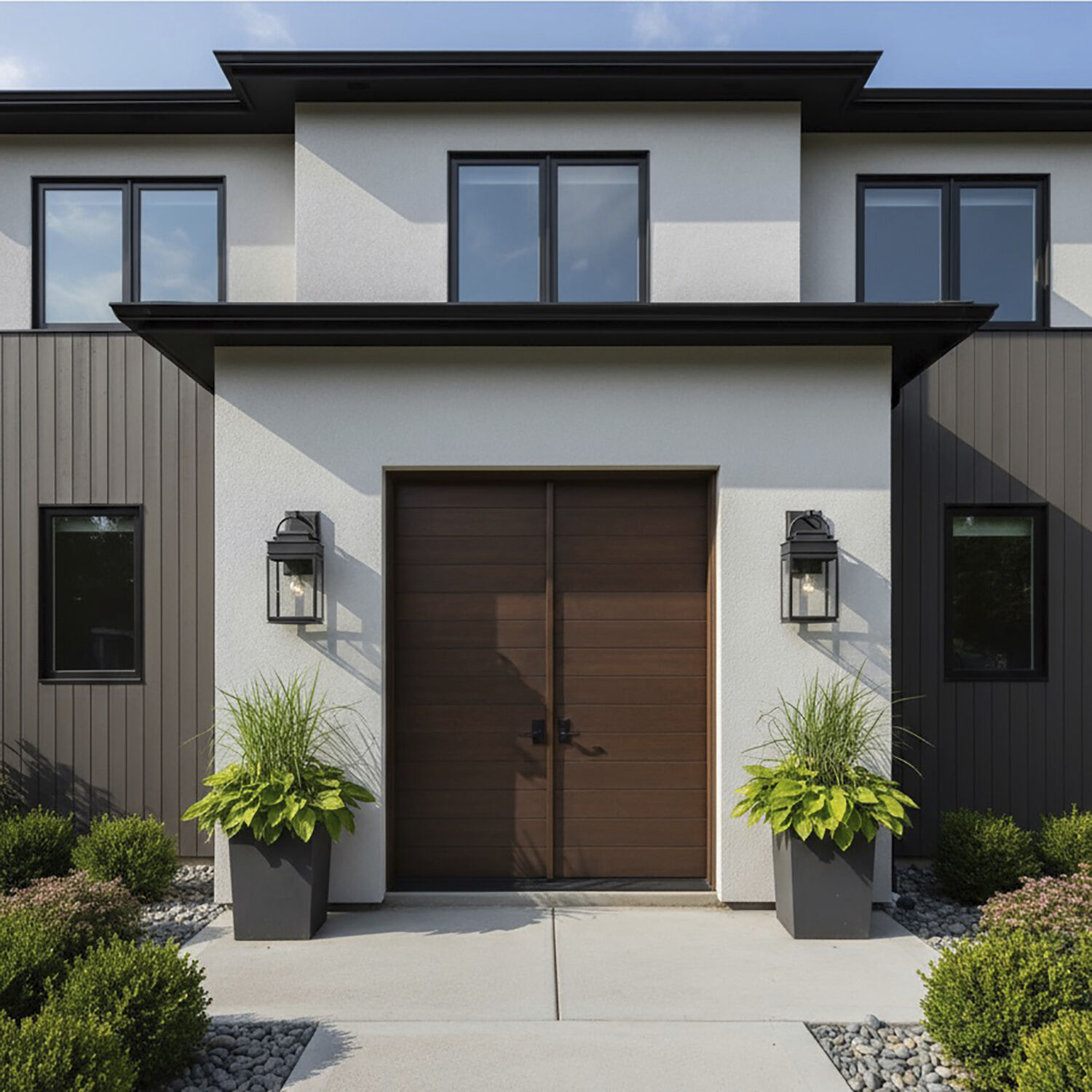 Fulton 1 Light 13.5 inch Black Outdoor Wall Light