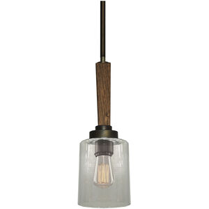 Legno Rustico 1 Light 4 inch Burnished Brass Down Pendant Ceiling Light