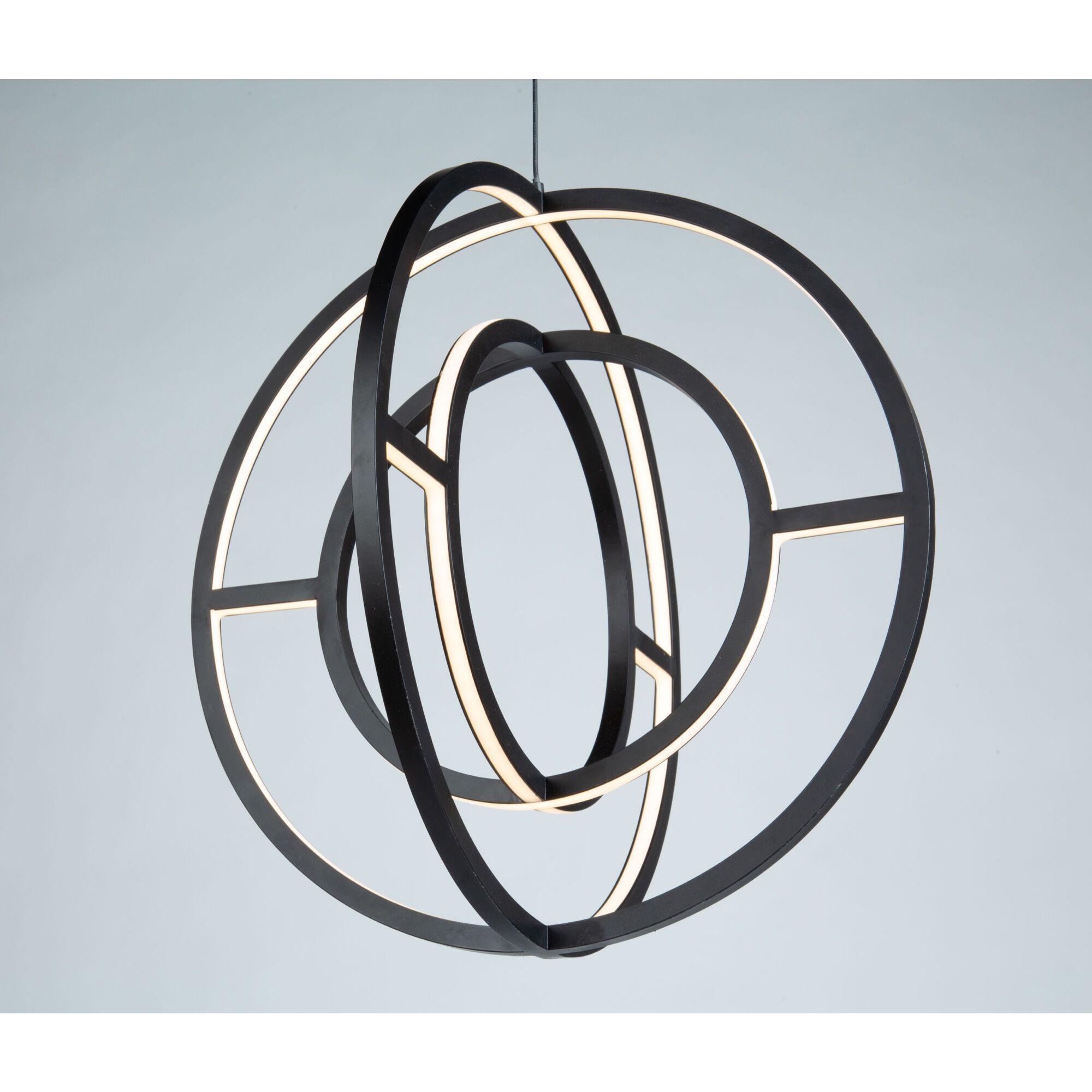 Celestial 4 Light 22 inch Matte Black Chandelier Ceiling Light